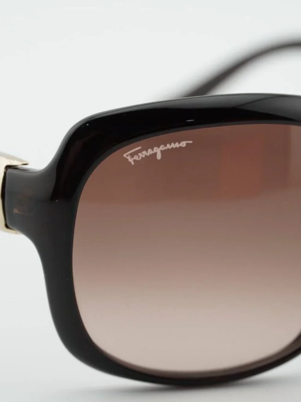 Salvatore Ferragamo SF739SA 210 Sunglasses Brown Rectangle Frame, Brown Lenses
